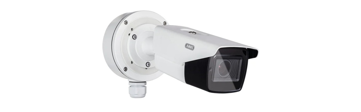 Security cameras mounted on a building corner